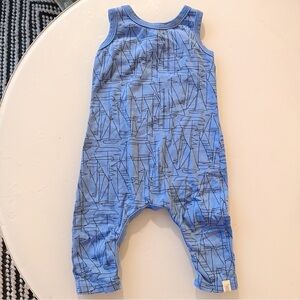 Go Gently Baby Romper | Blue | 3-6m